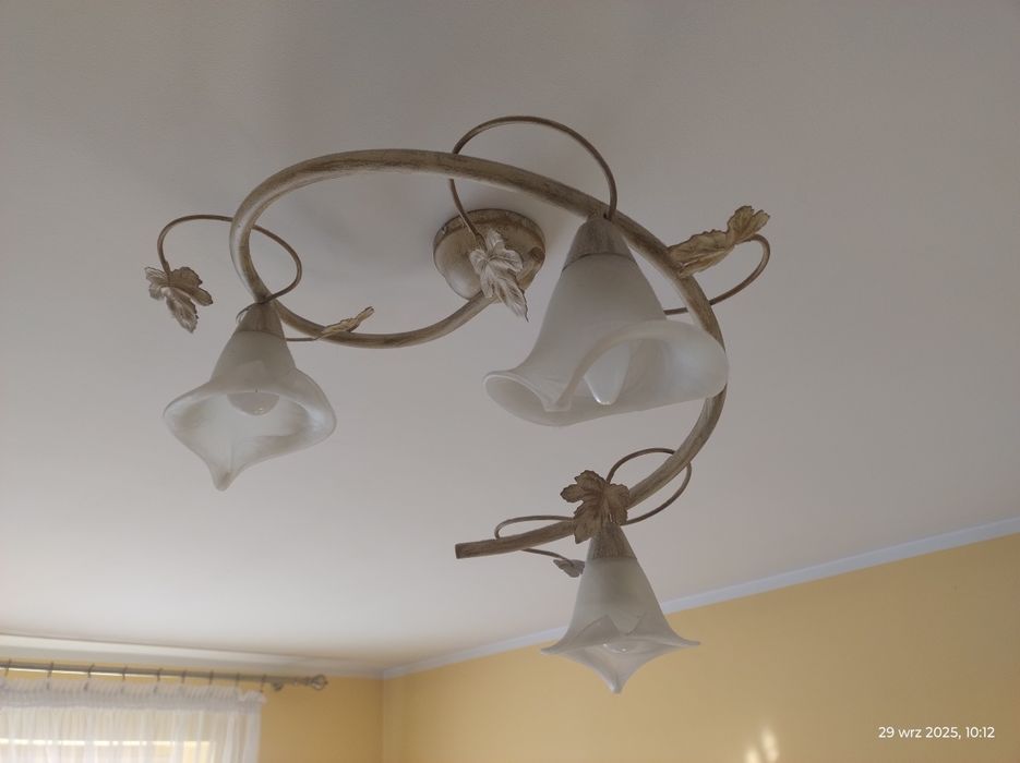 Lampa sufitowa i lampki