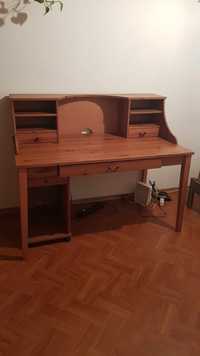 Biurko drewniane Ikea Leskvik 130x74x74