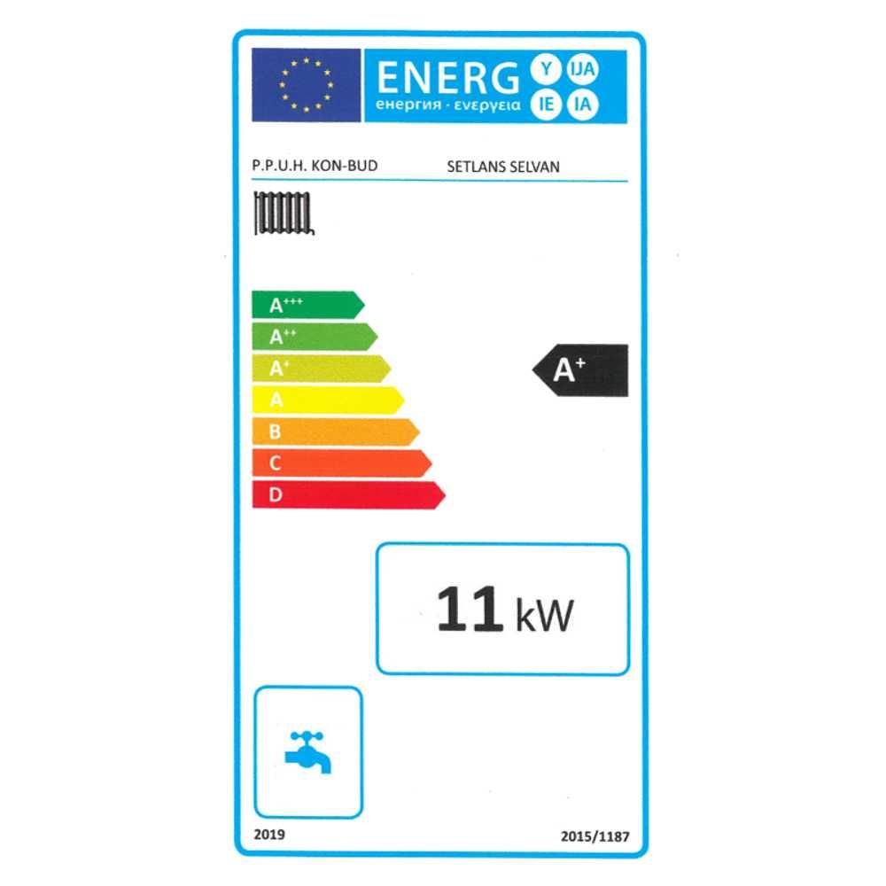 Kocioł, piec SETLANS Selvan 11 kW - tradycyjny / zasypowy