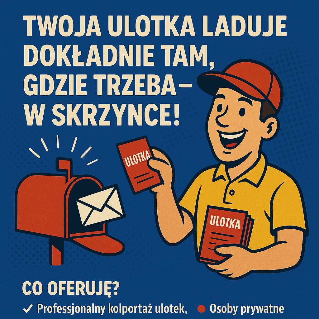 Rozniosę Twoje ulotki reklamowe do skrzynek pocztowych
