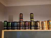 Coleção de Latas Monster Energy (41 itens)