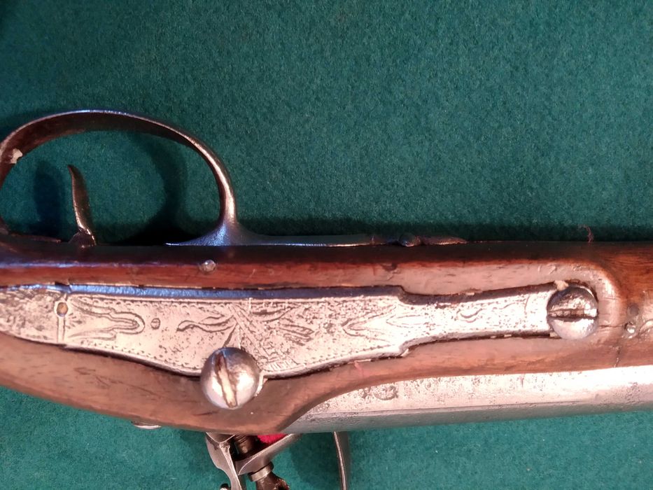 Pistola de pederneira  " de manteau" por volta de 1770