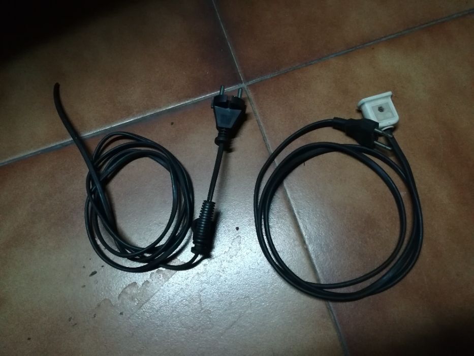 3 cabos elétricos - conjunto