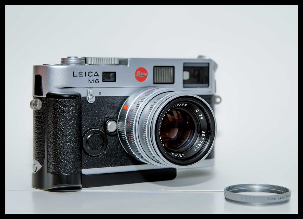 #TOP_LEICA M6 TTL_0.72+FLASH+ACESSÓRIOS+CORREIA+BOLSA_(IMPECÁVEL)
