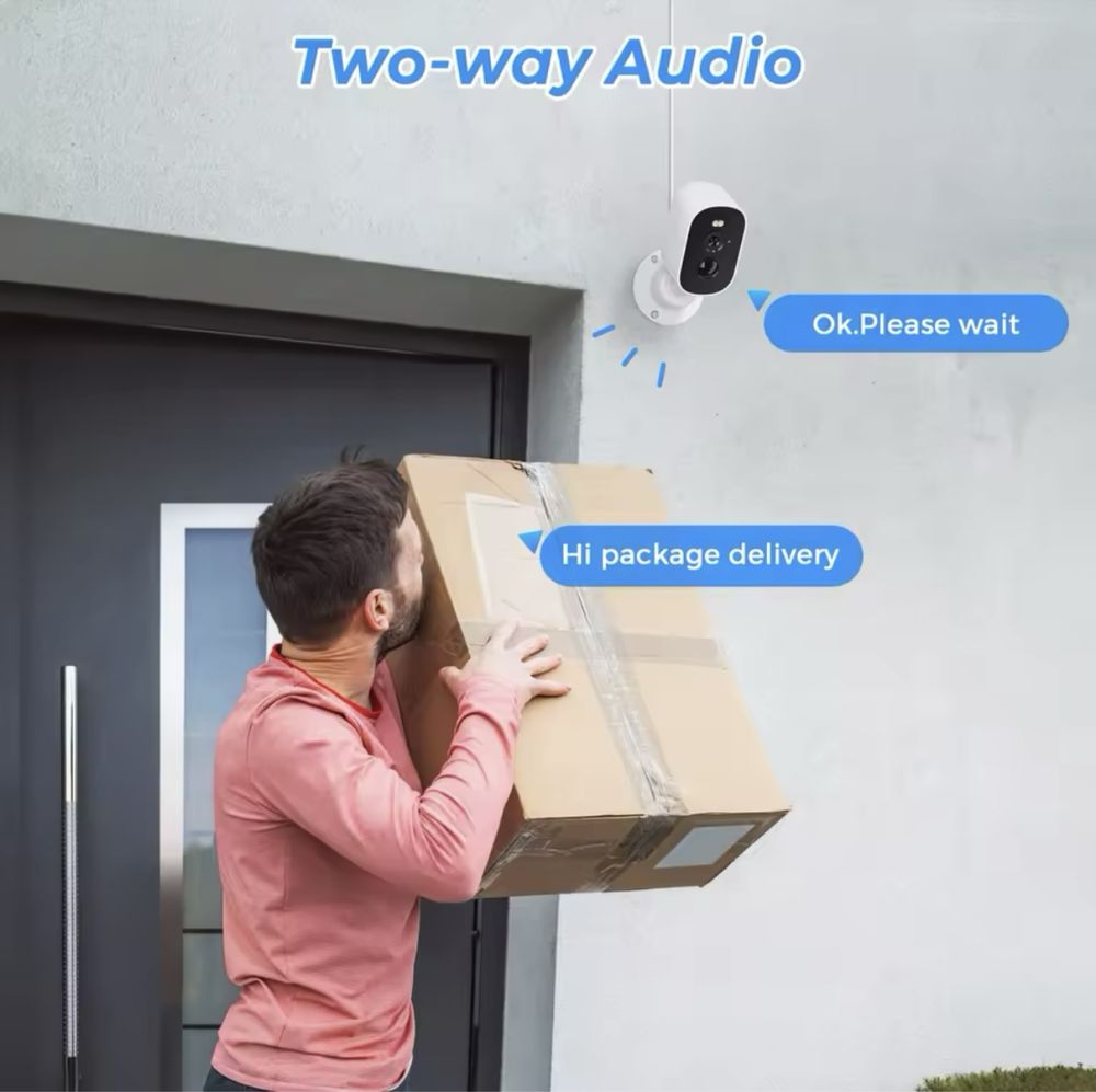 1080P Wi-Fi камера на сонячній батареї