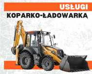 KOPARKA / Usługi koparko-ładowarką /Roboty ziemne, Wyburzenia, Wykopy