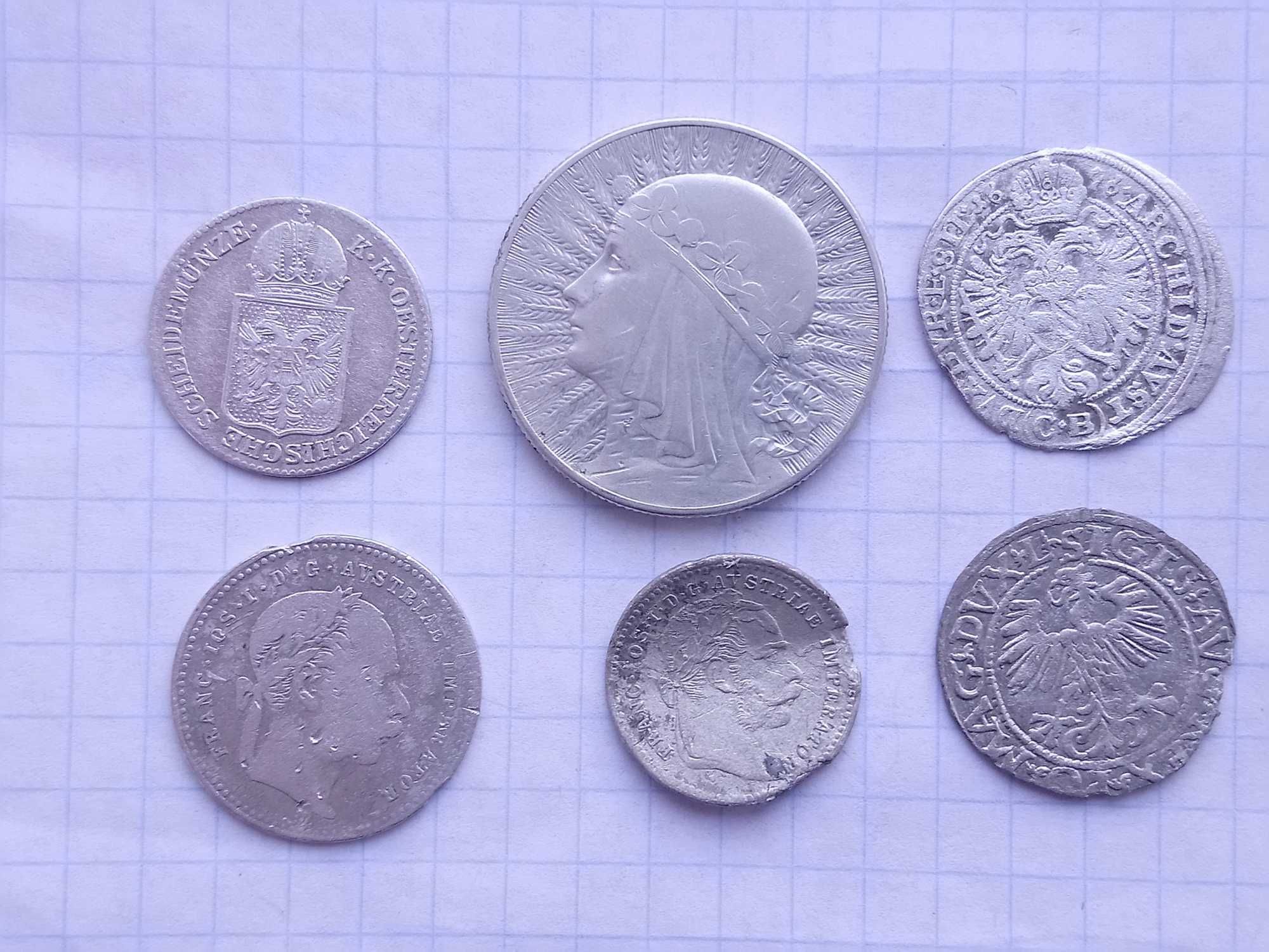 Монети срібні крейцер , злотий, полугрош
