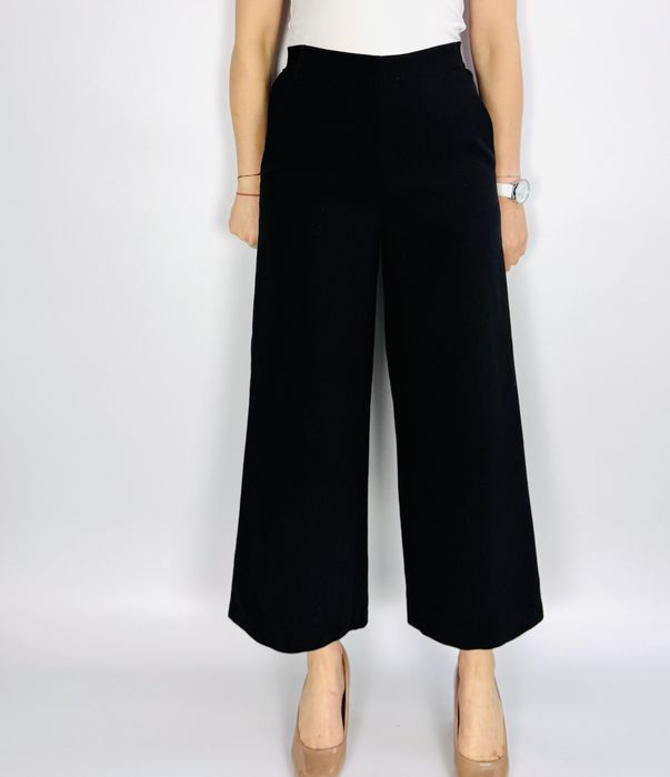 Czarne spodnie kuloty eleganckie XS 34