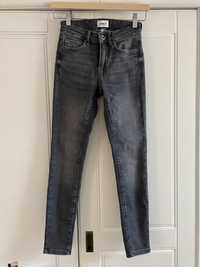 Spodnie Only 25 xs 34 petite szare dżinsy jeansy skinny