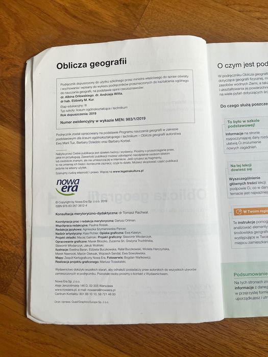 Podręcznik do geografii do klasy 1 ponadpodstawowej