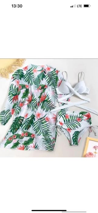 Купальник с высокими трусиками