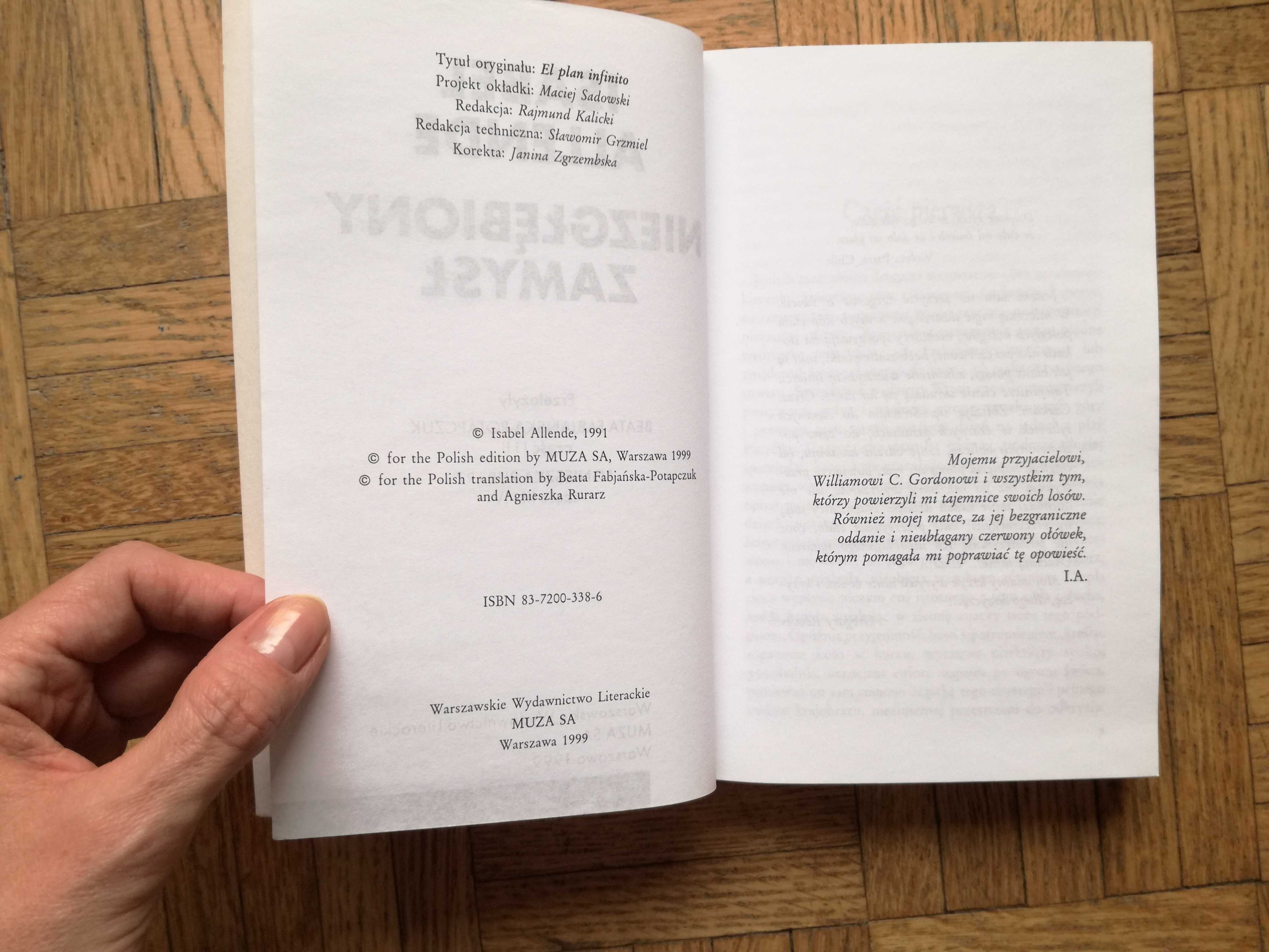Niezgłębiony zamysł, Isabel Allende