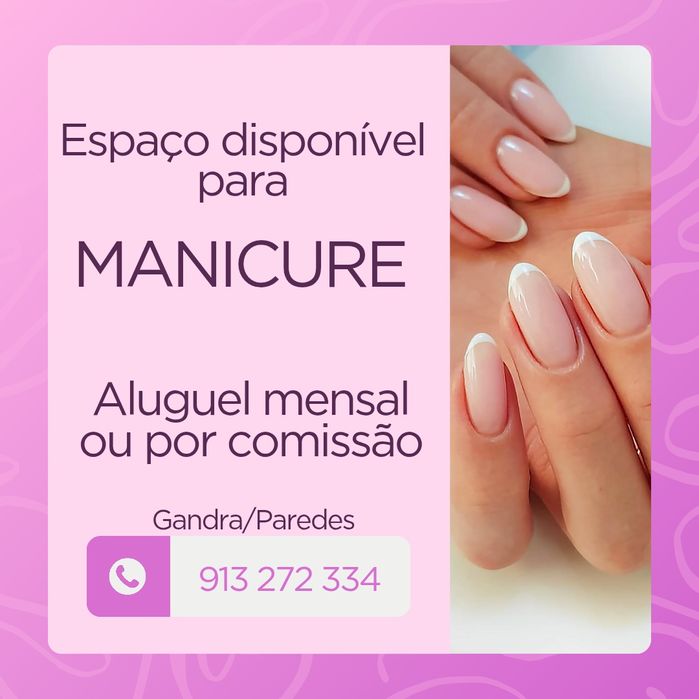 Espaço disponível para manicure