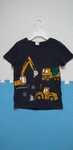 T-shirt koszulka na krótki rękaw z koparką Lindex 110-116