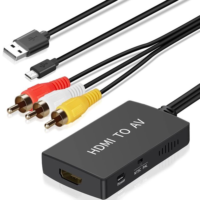 Конвертер uhddadi RCA-HDMI, адаптер AV-HDMI