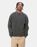 Світшот Carhartt WIP Taos Sweat Garment Dyed Grey