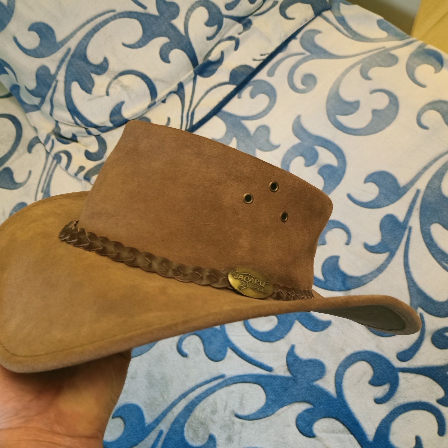 Kapelusz JACARU , styl Wallaroo Suede . Australia. Rozmiar 58