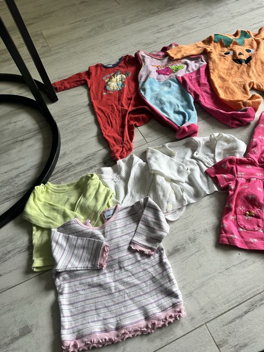 Zestaw 22szt ubranek dziecięcych dziewczynka 62 68 3 6 miesięcy 62 68