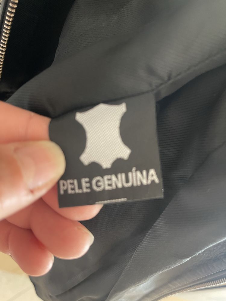Fato completo em pele genuina tam 36