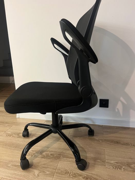 Fotel biurowy krzesło obrotowe , składane podłokietniki