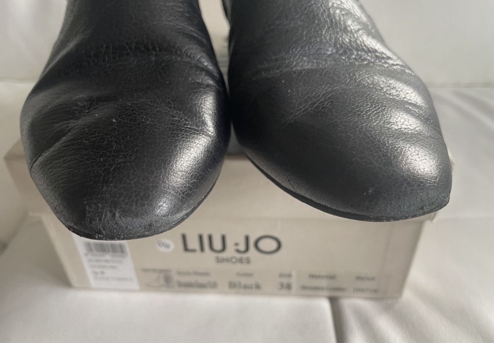 Liu Jo Botki skóra czarne, rozmiar 38
