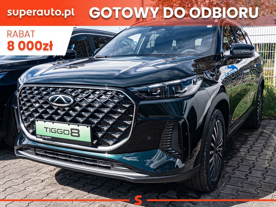 Chery Tiggo 8 1.6 T-GDI Comfort 147KM DCT 7os. • Kamera 540 • Podgrzewane fotele •