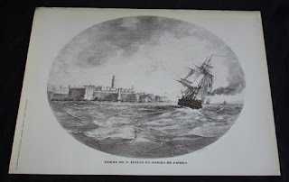 Gravura Torre de S. Julião da Barra de Lisboa