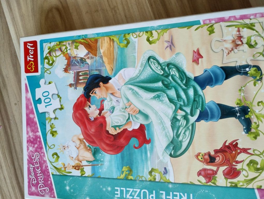 Puzzle 100 w kolorowe postacie 5sztuk