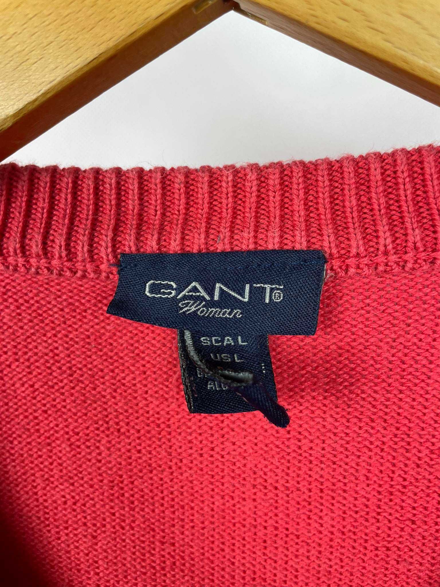 Sweter z dekoltem V GANT L