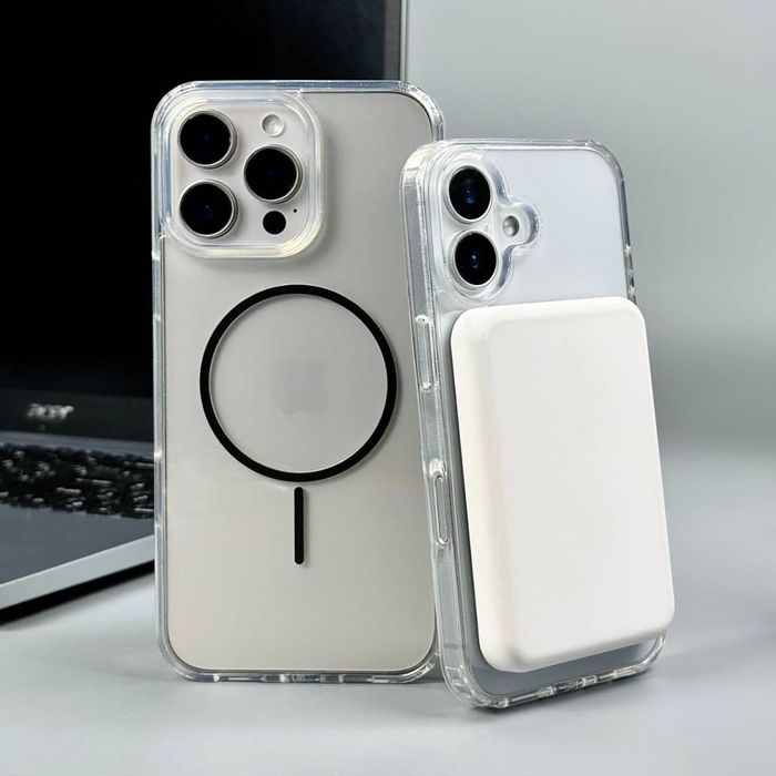 Акція! Прозорий чохол з MagSafe для iPhone 15 Pro | Чехол на Айфон 15