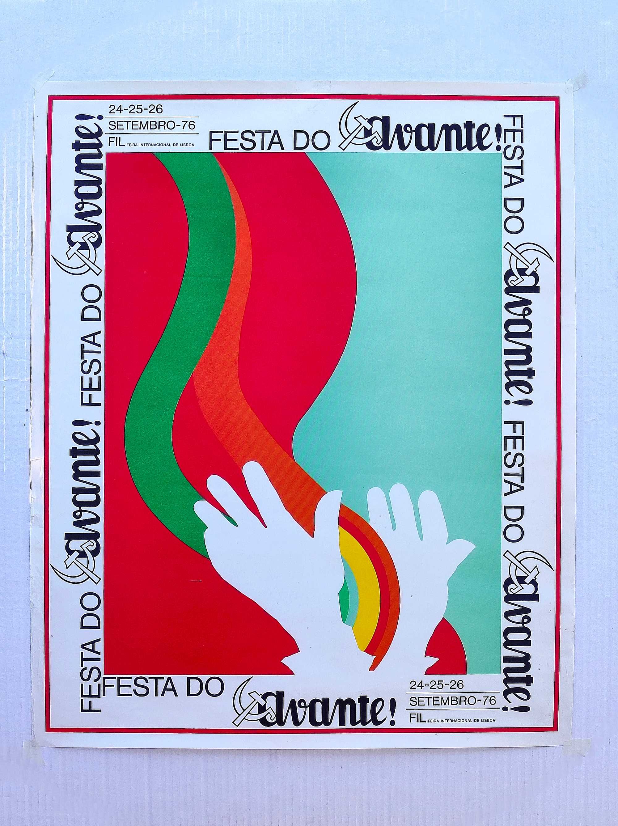Poster / cartaz PCP Festa do Avante 1976 (raro, 1a edição da festa)