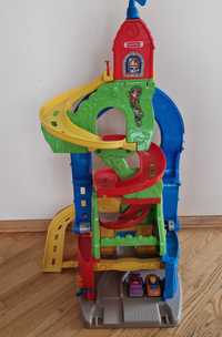 Tor,garaż samochodowy Fisher Price 2 w 1