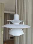 Lampa sufitowa biała sr. 40cm styl skandynawski