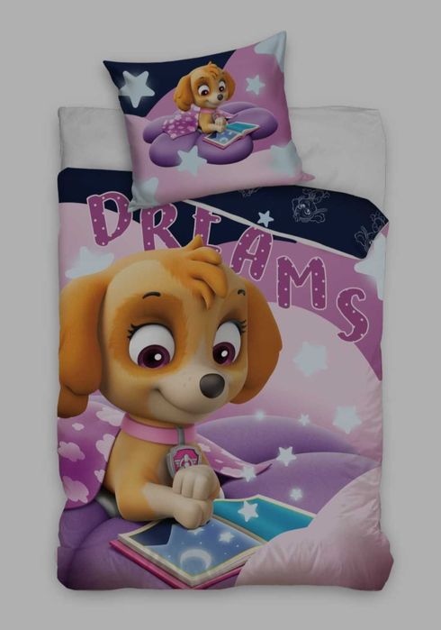 POŚCIEL DO ŁÓŻECZKA 100x135 Psi Patrol Psy Pieski