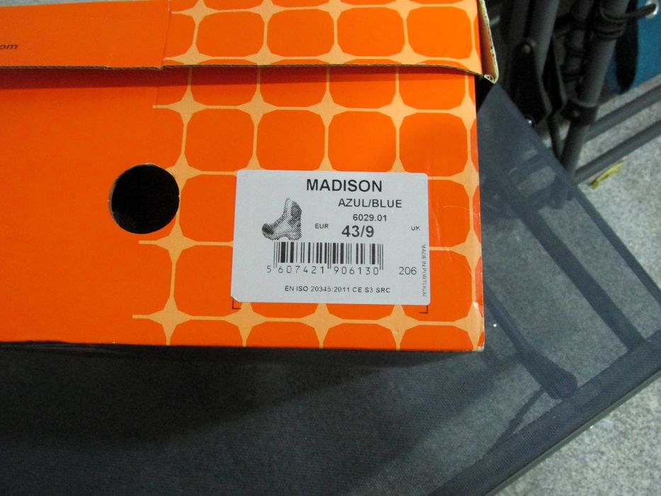 Botas Trabalho No Risk Madison S3-SRC Blue 43