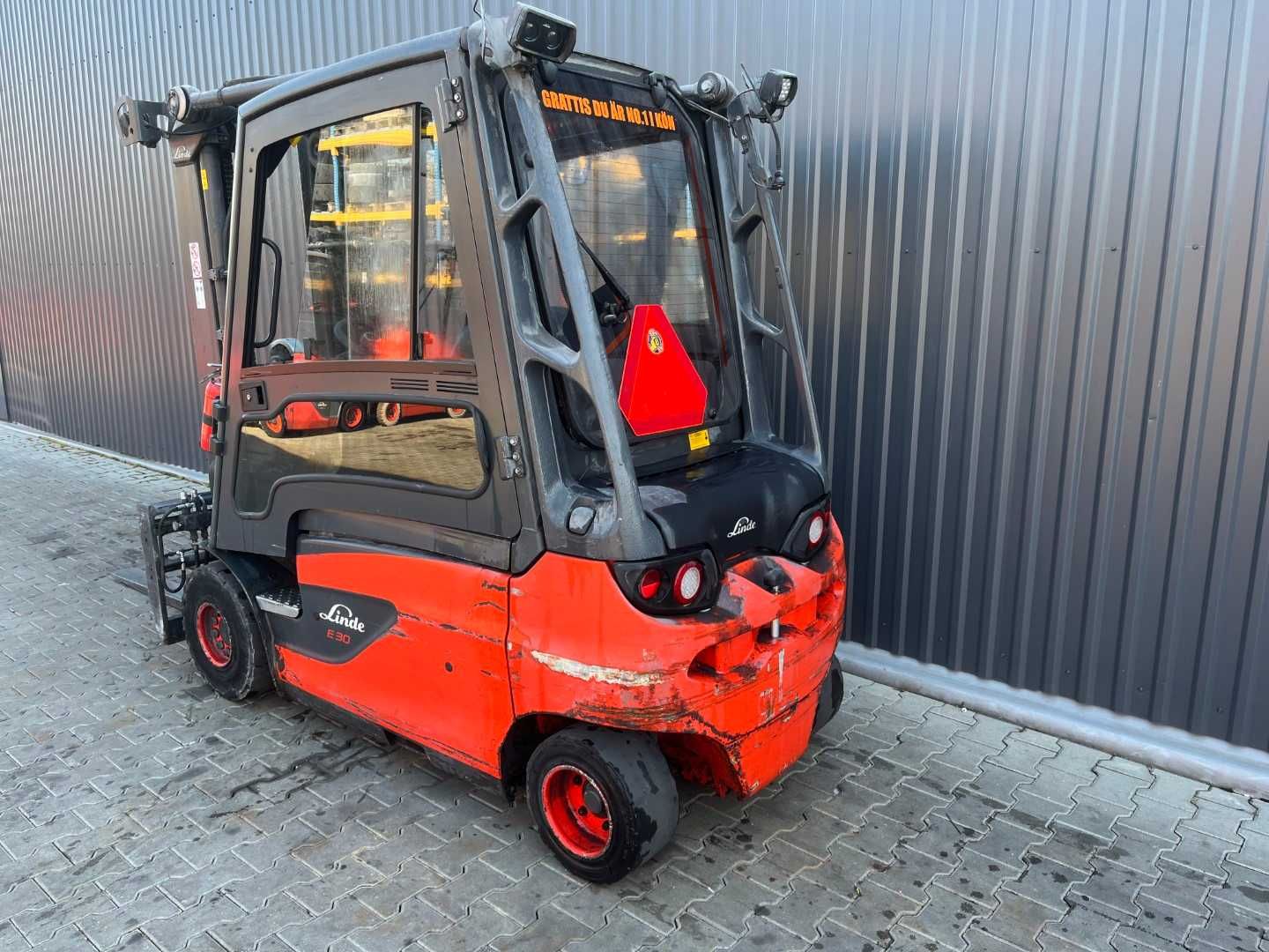 Wózek widłowy Linde E30L-01 Triplex Pozycjoner Kabina 2018 tylko 3363h