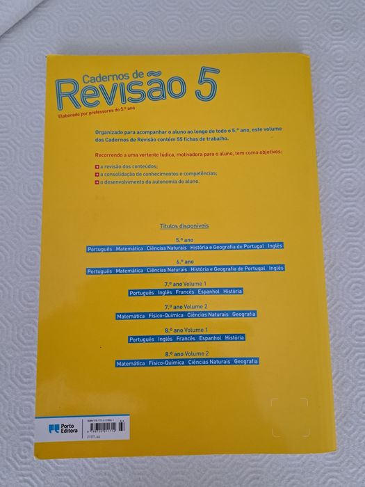 Cadernos de Revisão - 5.º Ano - Porto Editora