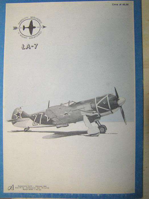 Mały Modelarz-Model Nr1/1983-ŁOWOCZKIN ŁA -7 i inne Modelarze '64-'86