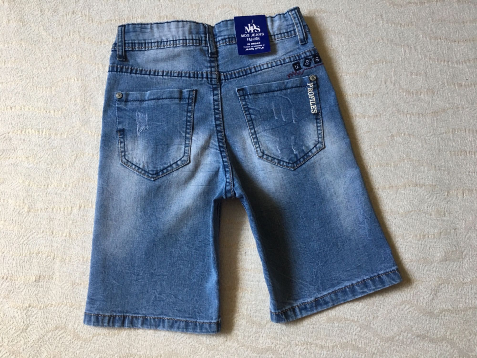 Джинсовые/джинсові/дитячі шорти на мальчика/хлопчика/підліток/128-134