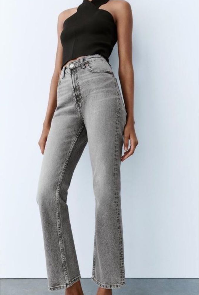 Джинси zara сірі хс