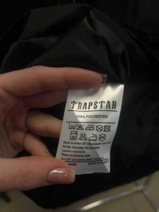 ЦІНА БУЛА 3000!!Чоловіча вітровка Trapstar чорна весняна демісезонна