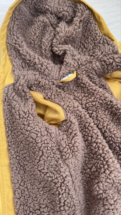 Жовтий утеплений дощовик mickey mouse