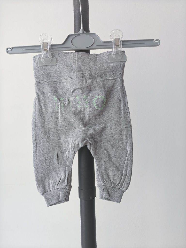 Leginsy legginsy dziewczynka 50 56 lupilu gładkie paka 2 bawełna