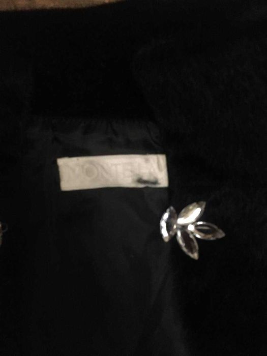 Чорне класичне болеро під штуне хутро