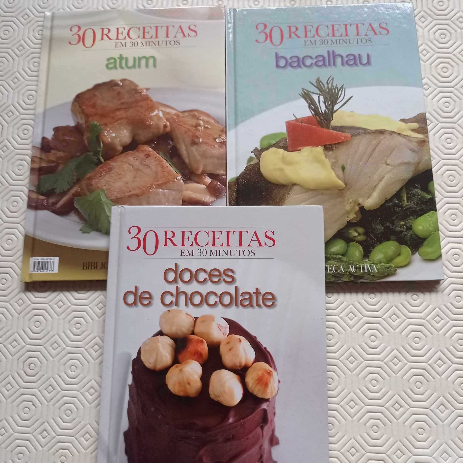 vendo livro 3 livros da serie 30 receitas