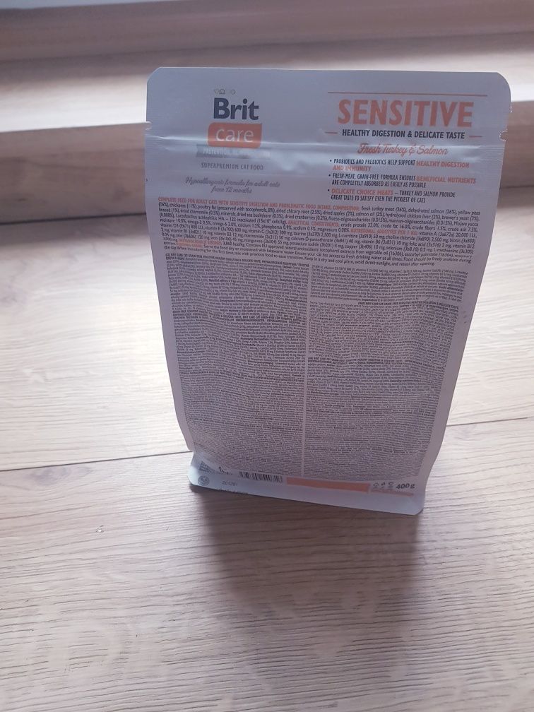 Nowa karma dla kotów Brit Care Sensitive hiporalergiczna 400g