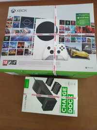 Xbox series S  + Game Pass Ultimate + Ładowarka