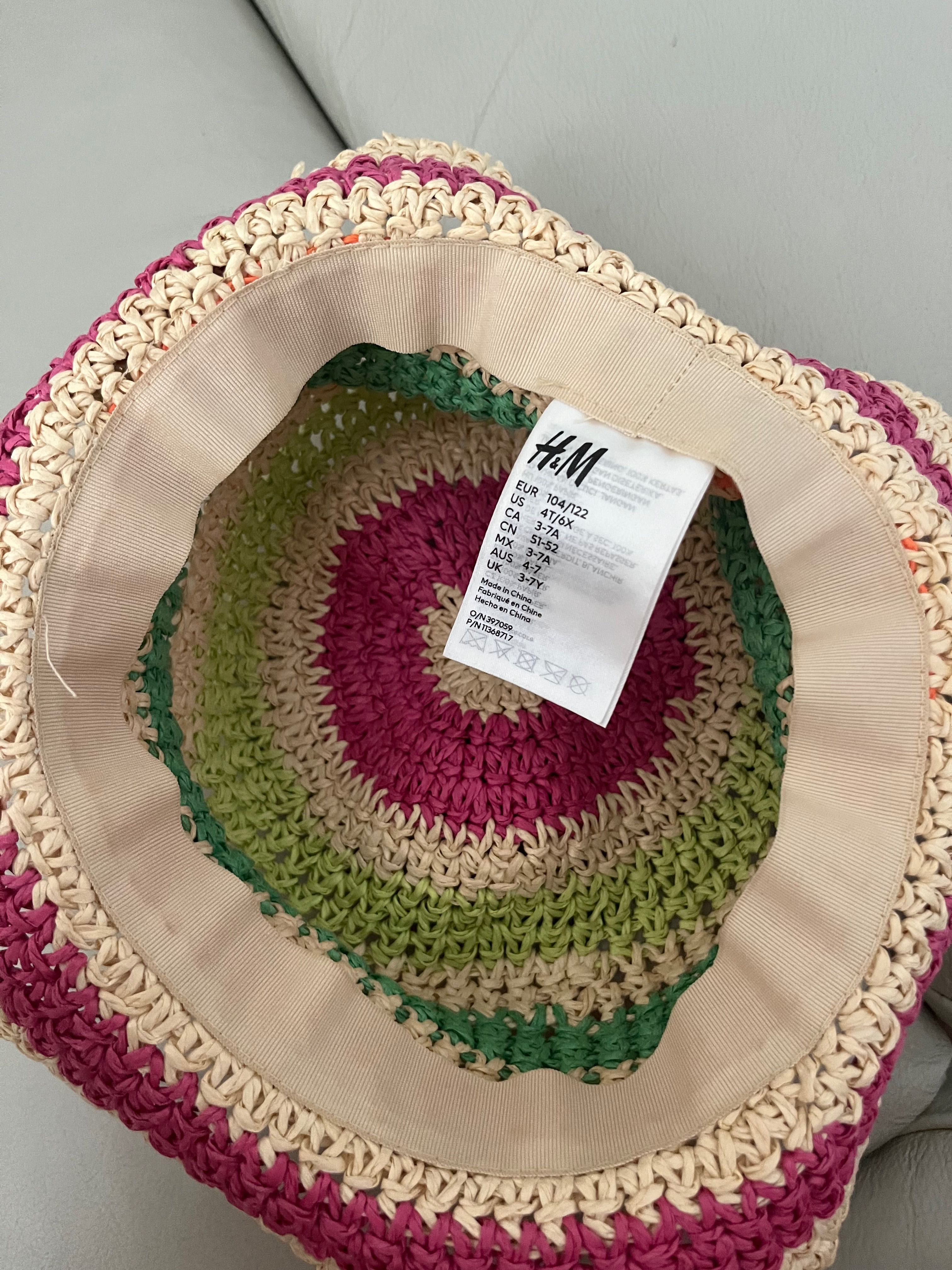 Kapelusz dziewczęcy H&M 3-7 lat