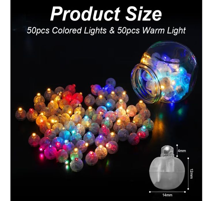 100 mini lampek LED - nowe