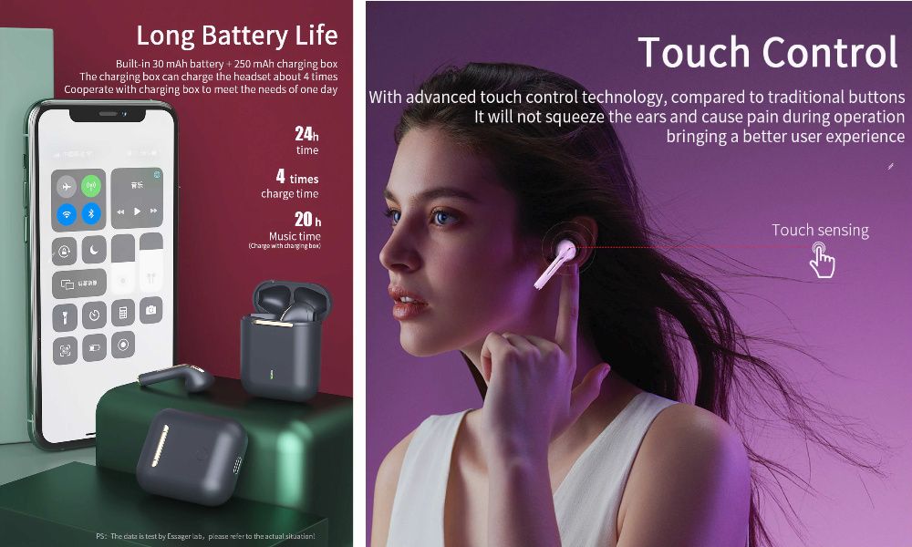 Słuchawki bezprzewodowe Super Dźwięk Qualcomm apt-x HiFi czarne nowe